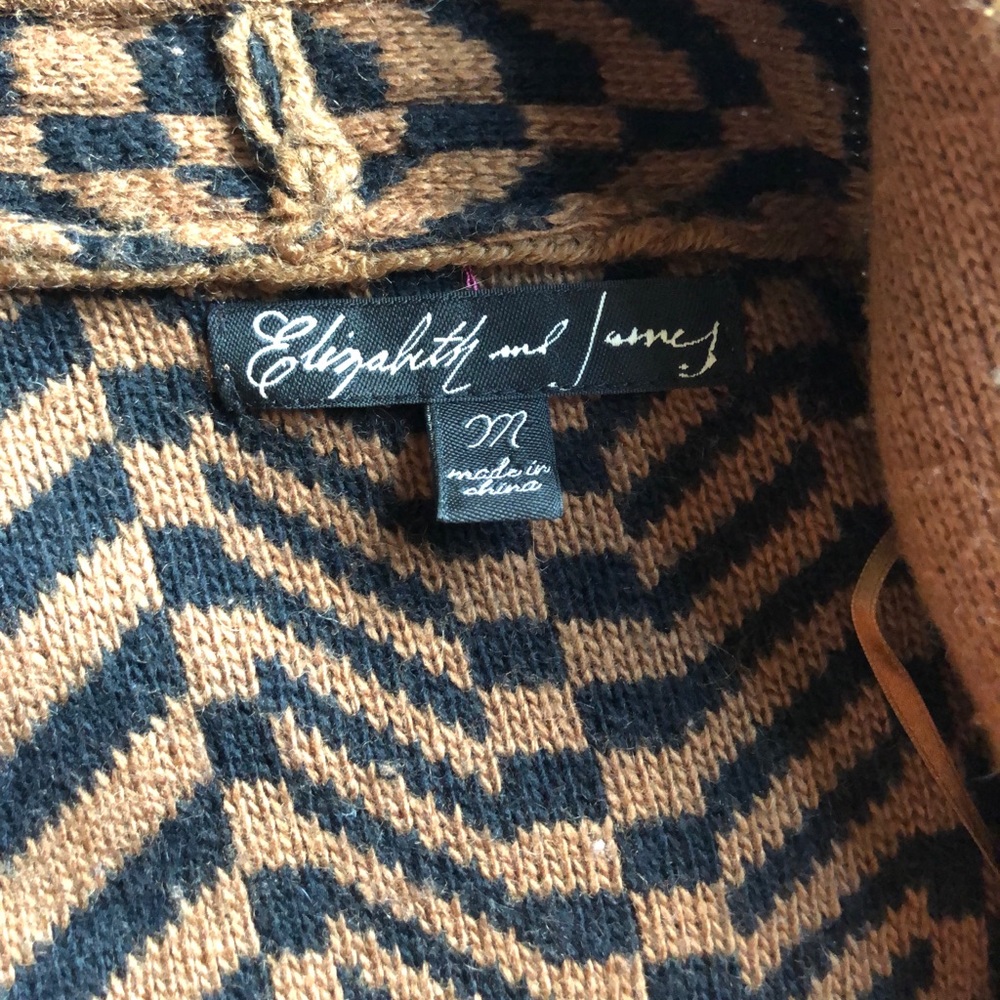 ELIZABETH & JAMES vintage oversized cardigan camel - Picture 4 of 5